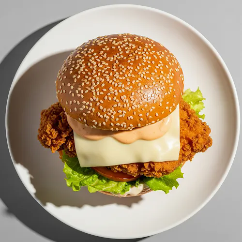 Chicken Melt Burger 